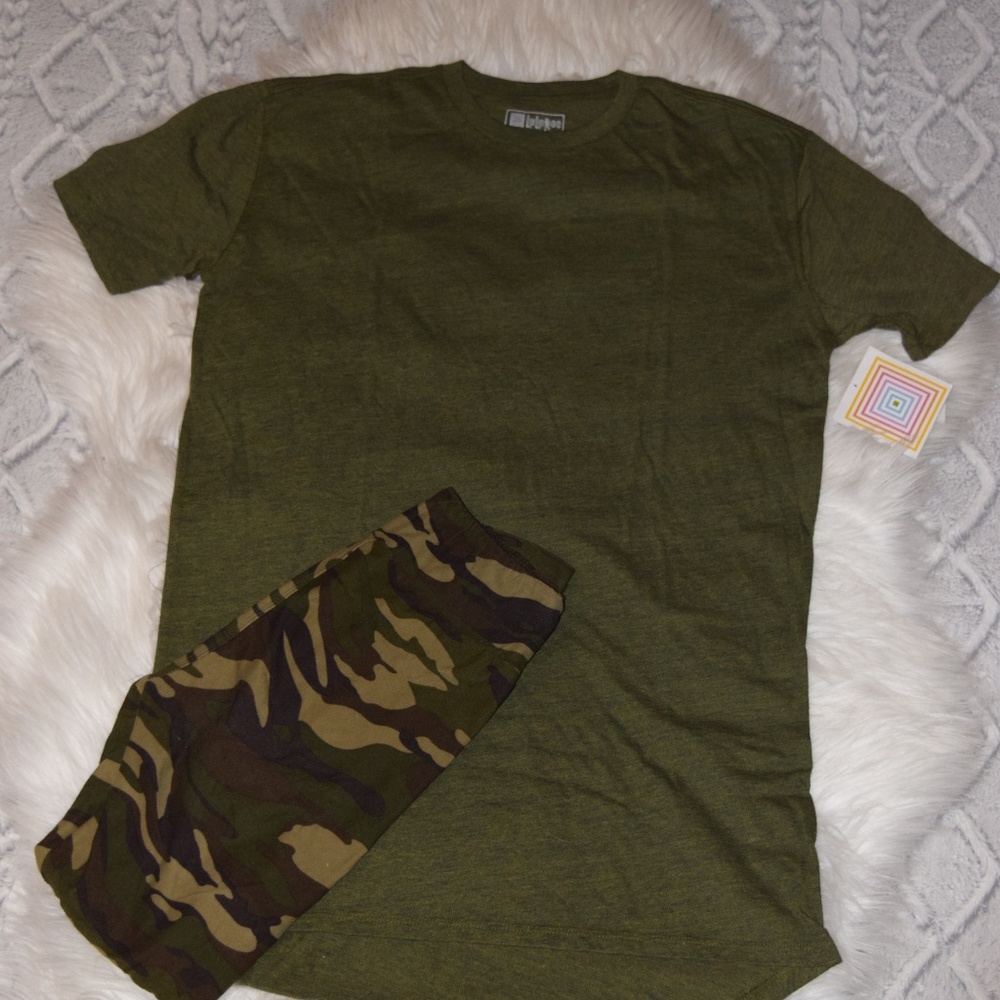 LuLaRoe Army Green Patrick tee